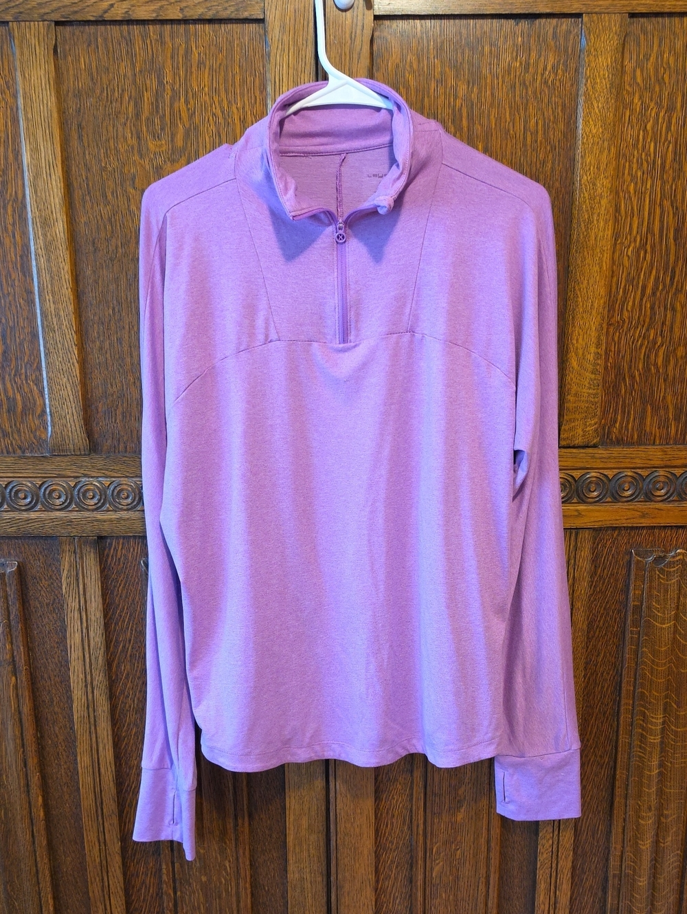 Pink Quarter-Zip Performance Pullover